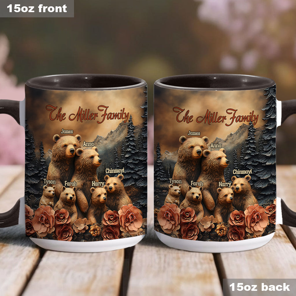 Bear Family - Personalized Family Accent Mug
