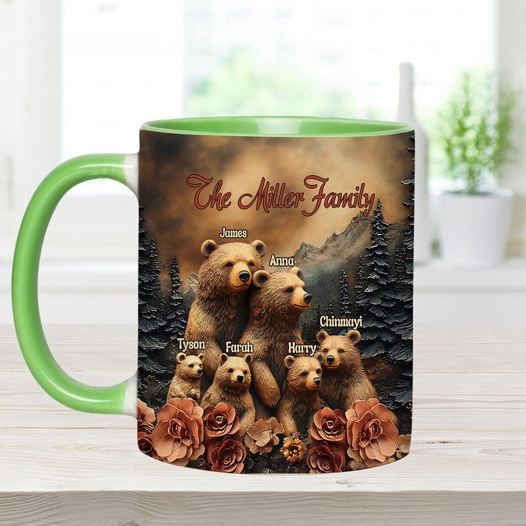 Bear Family - Personalized Family Accent Mug