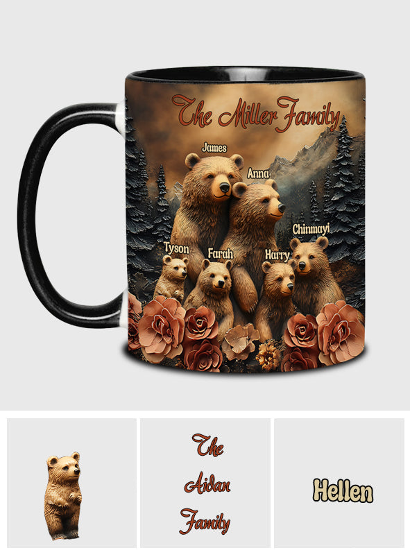 Bear Family - Personalized Family Accent Mug