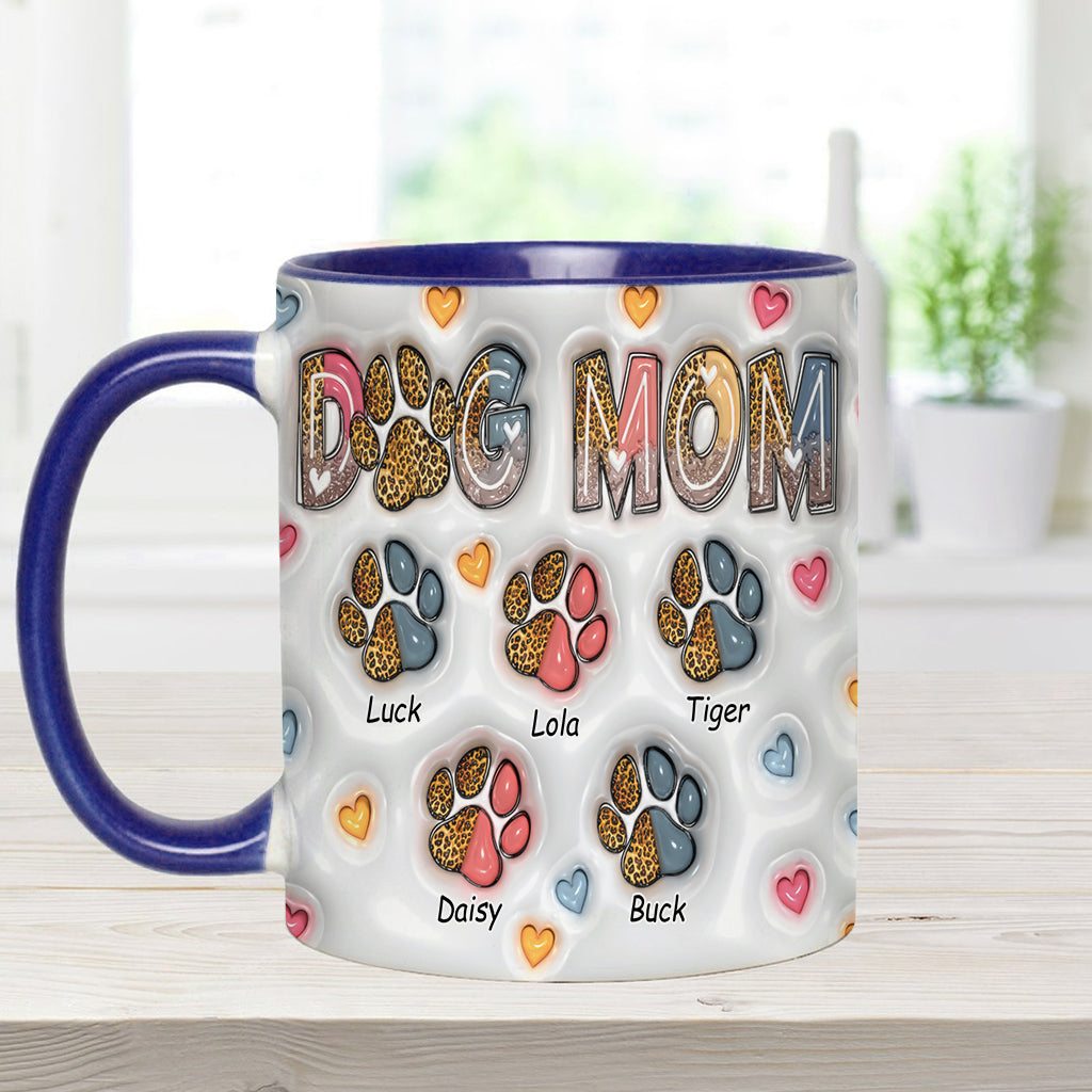 Dog Mom - Personalized Dog Accent Mug