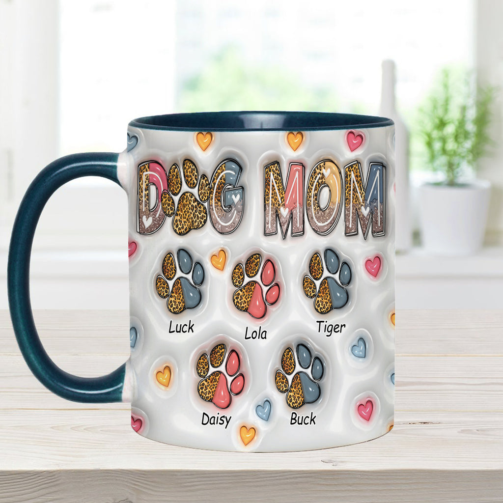 Dog Mom - Personalized Dog Accent Mug