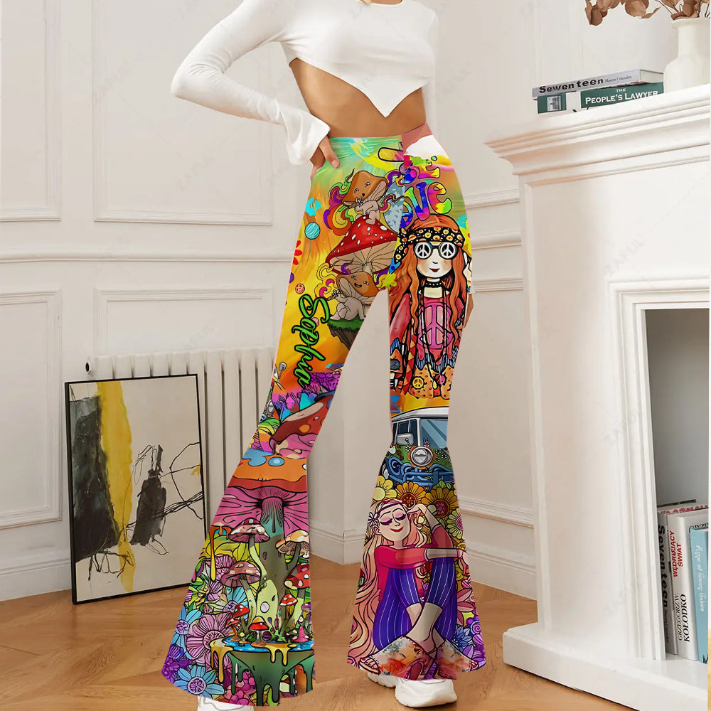 Hippie Soul - Personalized Hippie Flare Leggings