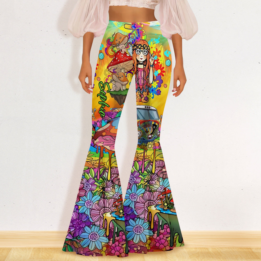 Hippie Soul - Personalized Hippie Flare Leggings