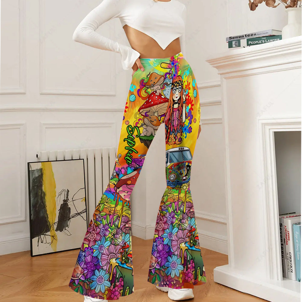 Hippie Soul - Personalized Hippie Flare Leggings