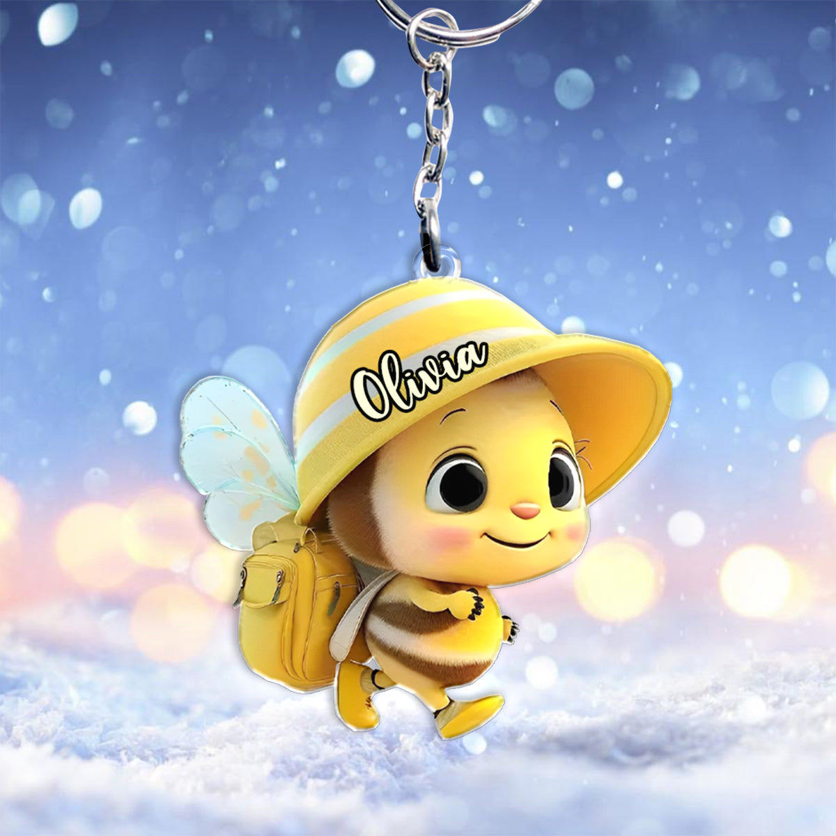 Cute Baby Bee - Personalized Kid Keychain