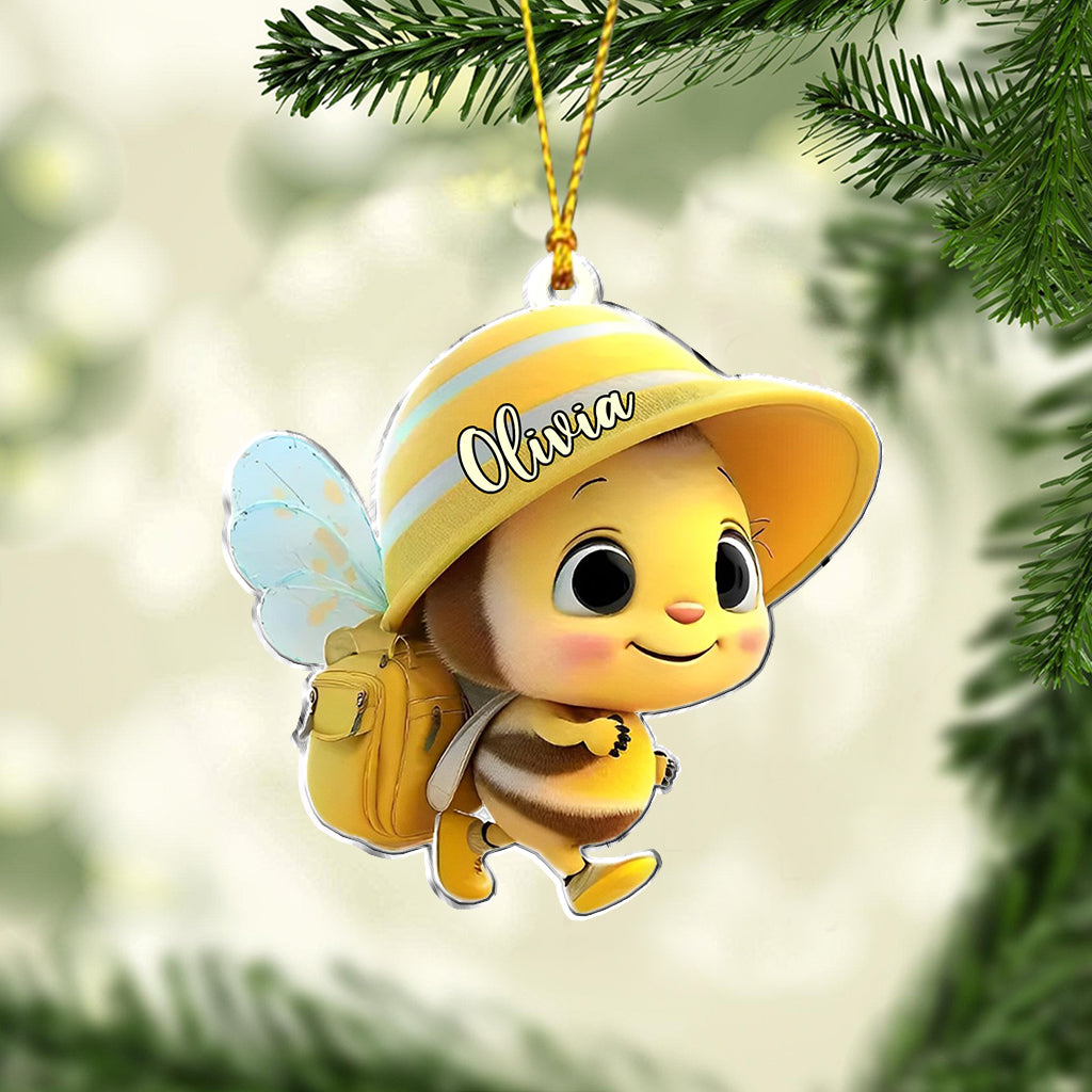 Cute Baby Bee - Personalized Kid Ornament