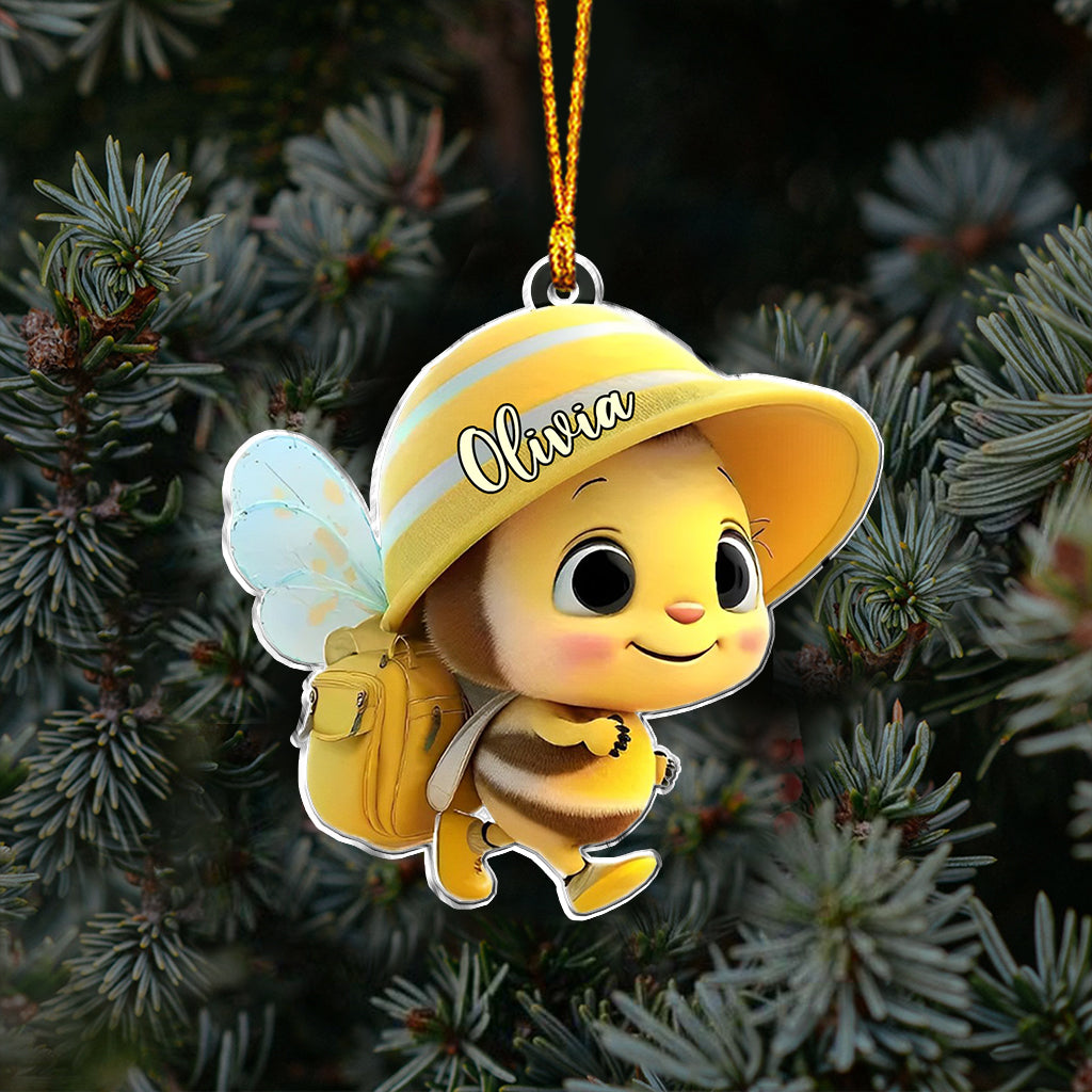 Cute Baby Bee - Personalized Kid Ornament