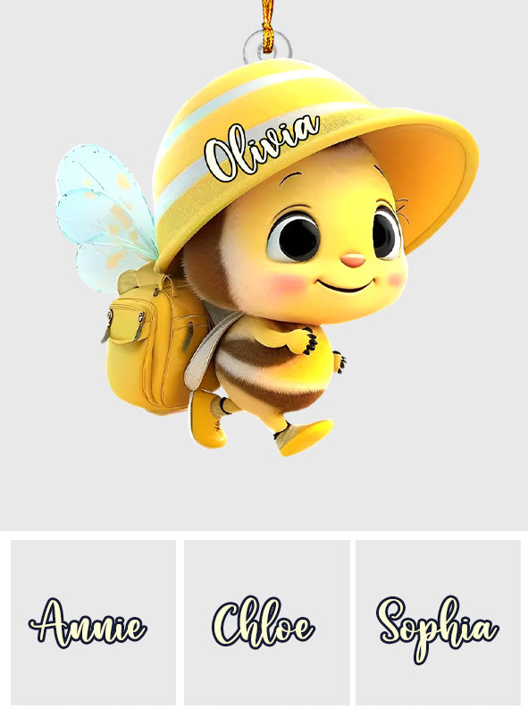 Cute Baby Bee - Personalized Kid Ornament