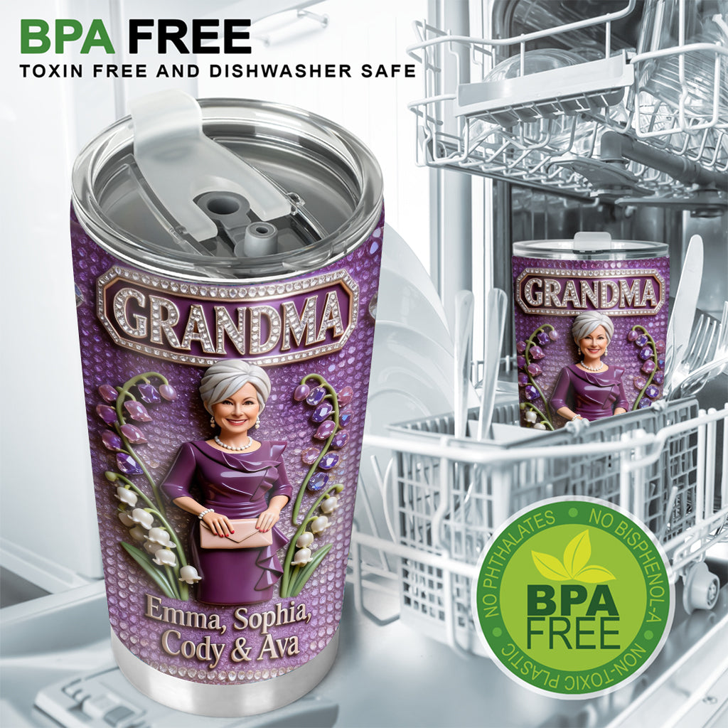 Custom Any Photo, Any Title - Personalized Grandma Tumbler