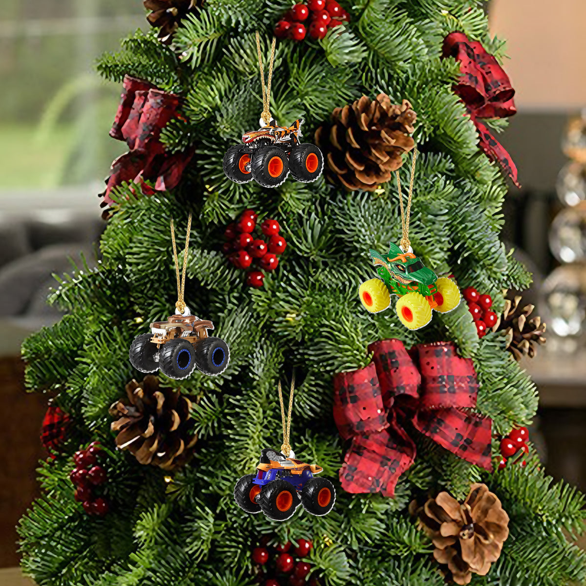 Monster Crusher - Personalized Kid Advent Calendar With Ornaments