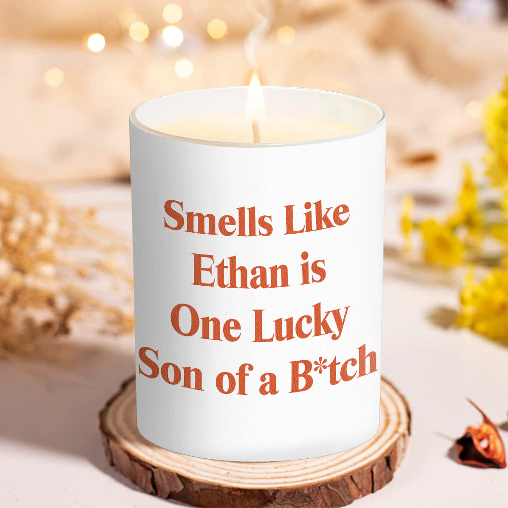 Funny Sarcastic Quote - Personalized Candle With Wooden Lid