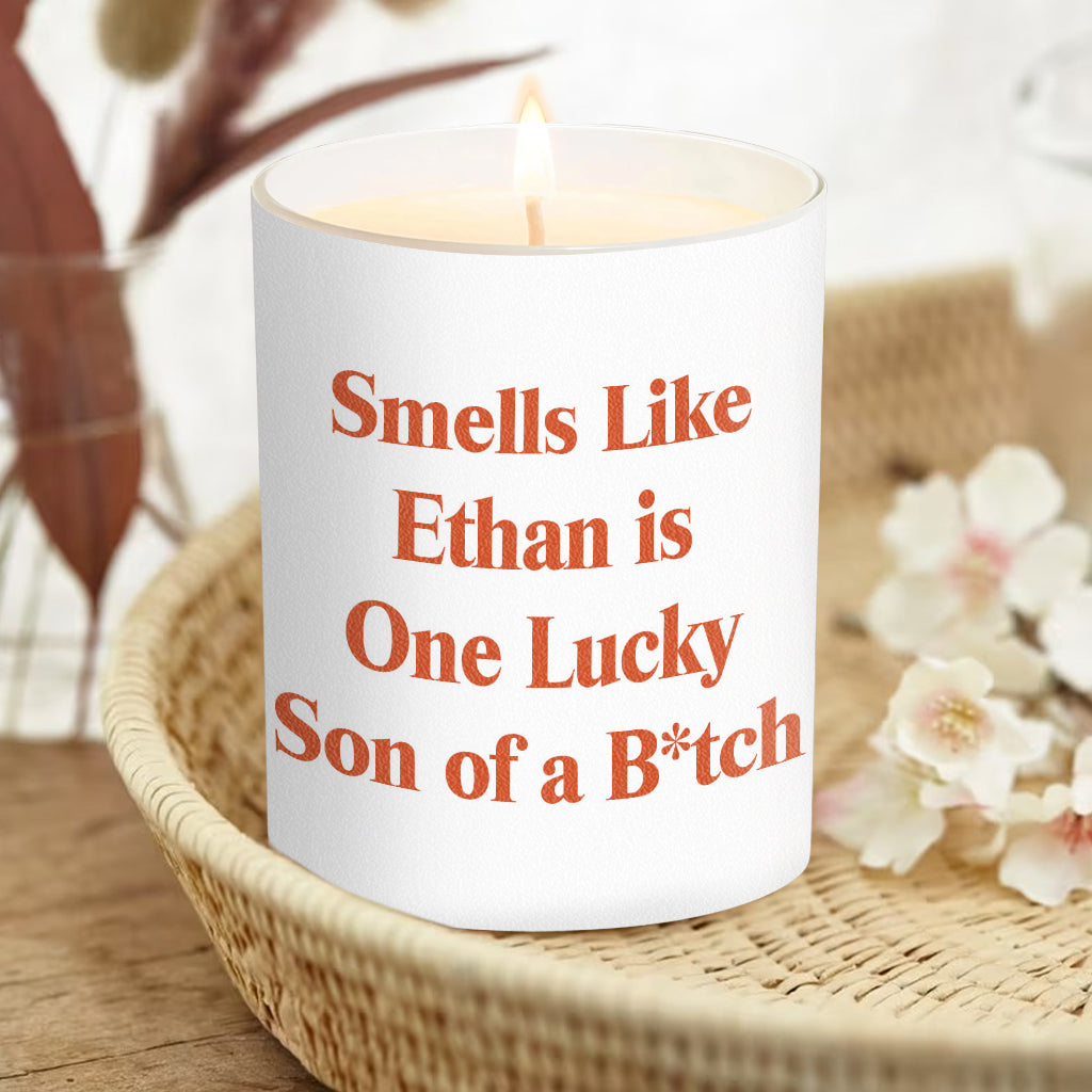 Funny Sarcastic Quote - Personalized Candle With Wooden Lid