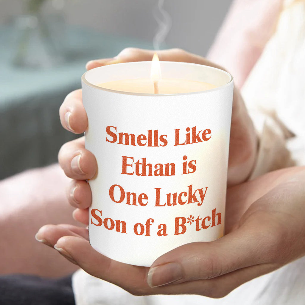 Funny Sarcastic Quote - Personalized Candle With Wooden Lid