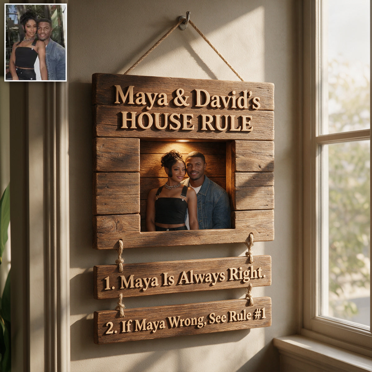 You & Me We Got This - Personalized Couple Pallet Wood Sign