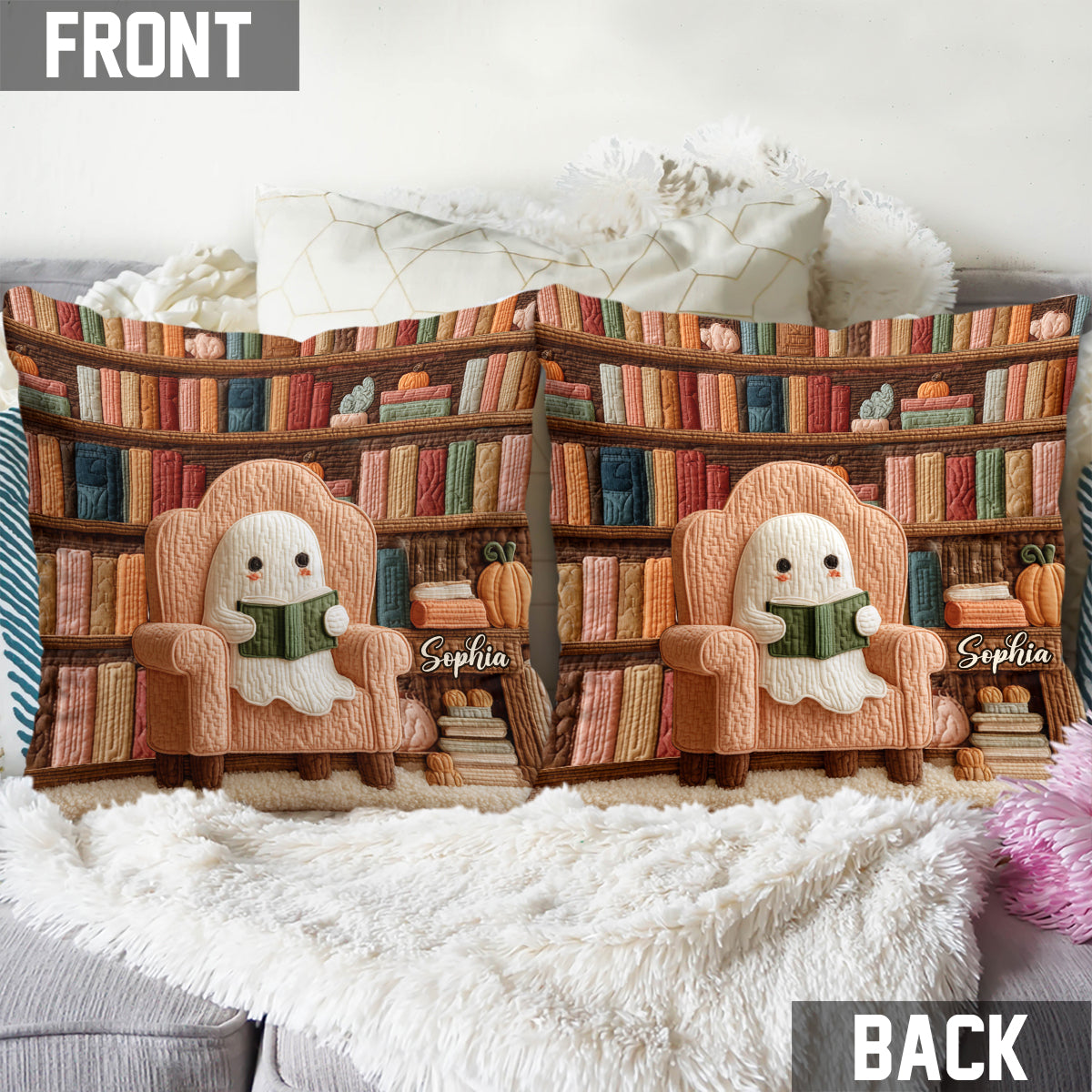 Love Books - Personalized Book Throw Pillow