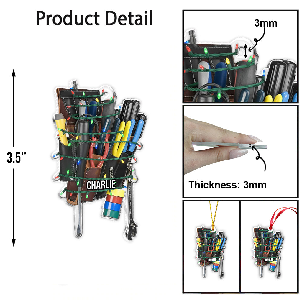 Gift For Lineman Dad, Husband, Son... - Personalized Lineman Ornament