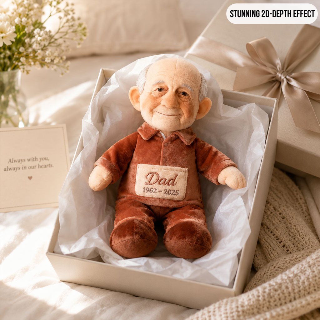 Custom Memorial Black Grandma Faux Fur Shaped Pillow - Personalized Funeral Keepsake Stuffed Figure, Remembrance Sympathy Gift for Loss of Grandmother