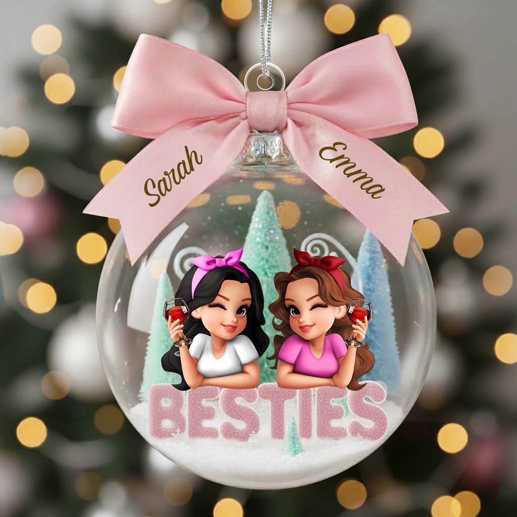 Besties/ Sisters Forever - Personalized Bestie Ornament