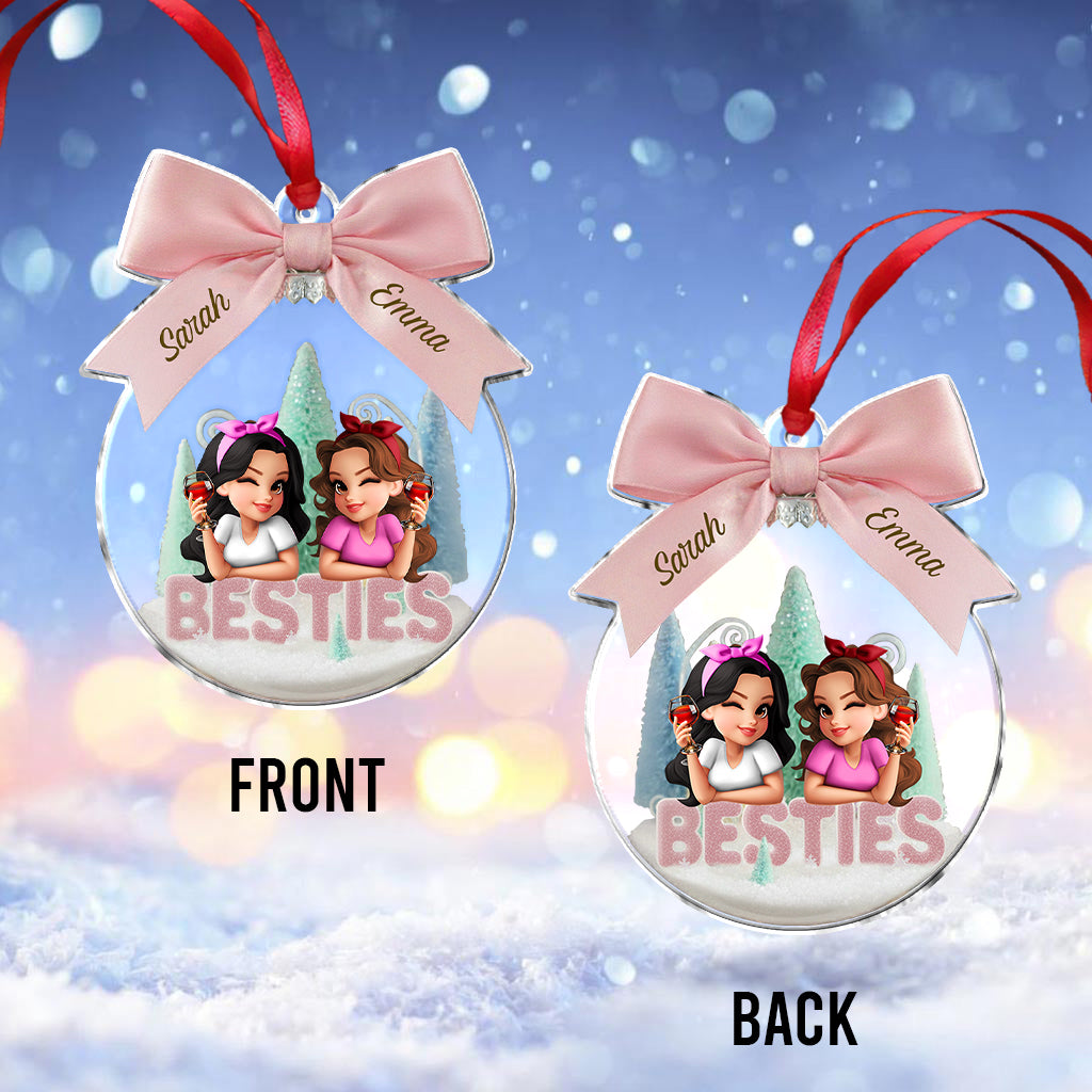 Besties/ Sisters Forever - Personalized Bestie Ornament