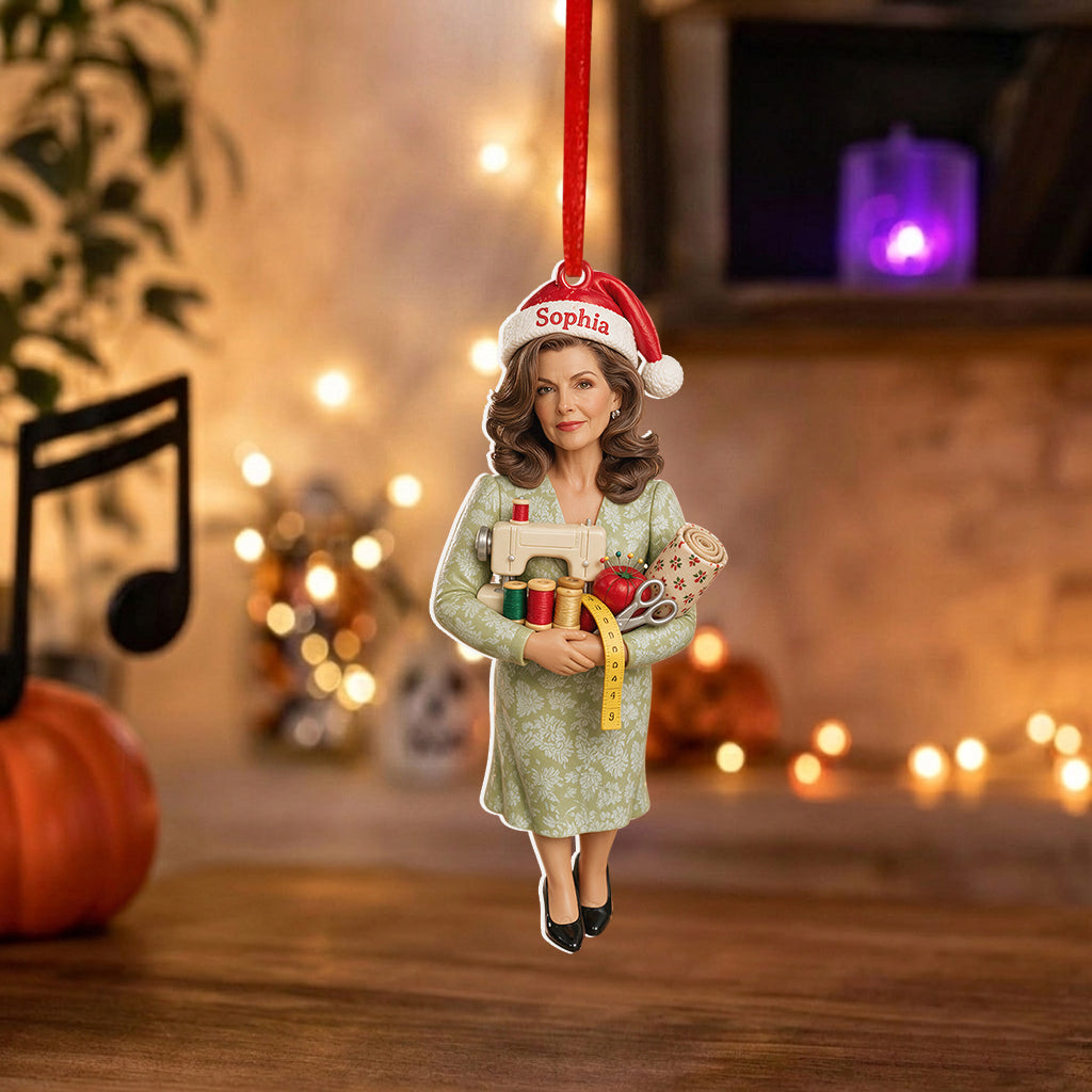 Love Sewing - Personalized Sewing Premium 3D Ornament