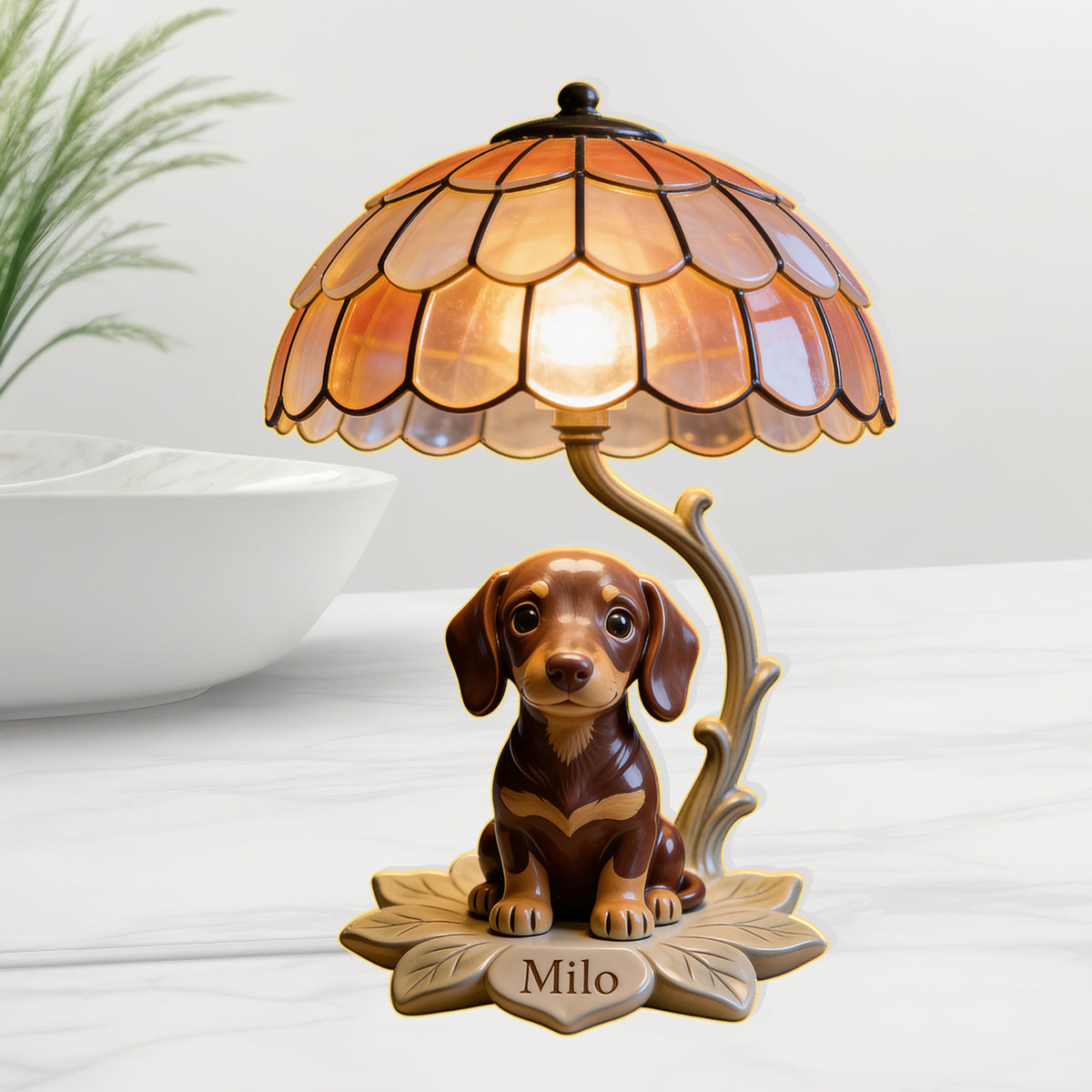 Love My Pet - Personalized Dog Acrylic LED Night Light