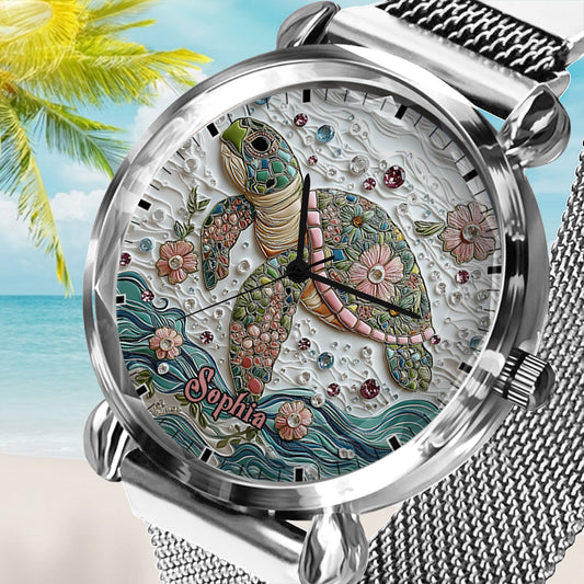 Beautiful Turtle - Personalized Turtle Women Hand Watch