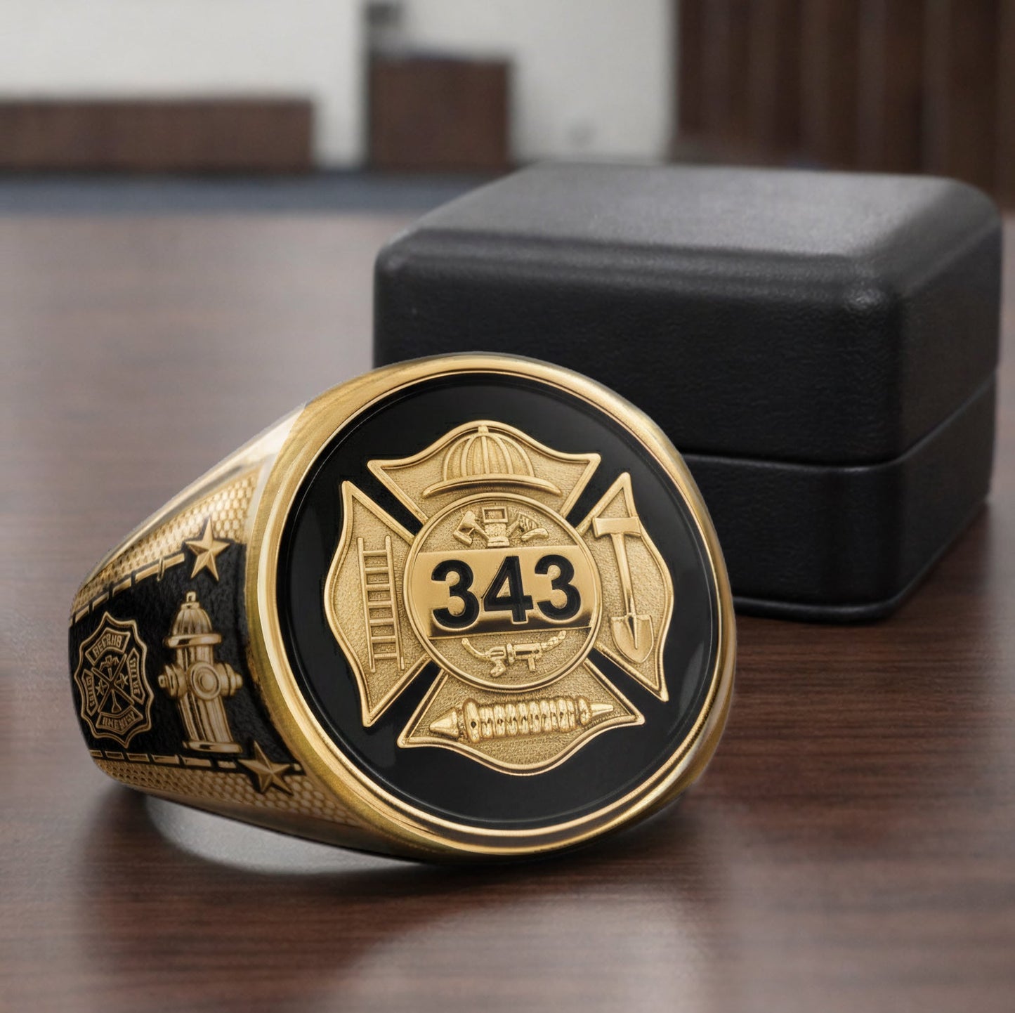 Strong One - Personalized Firefighter Signet Ring