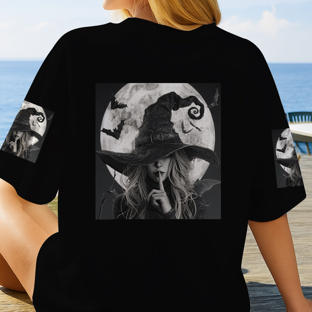 A Wee Bit Wicked - Personalized Witch All Over Shirt