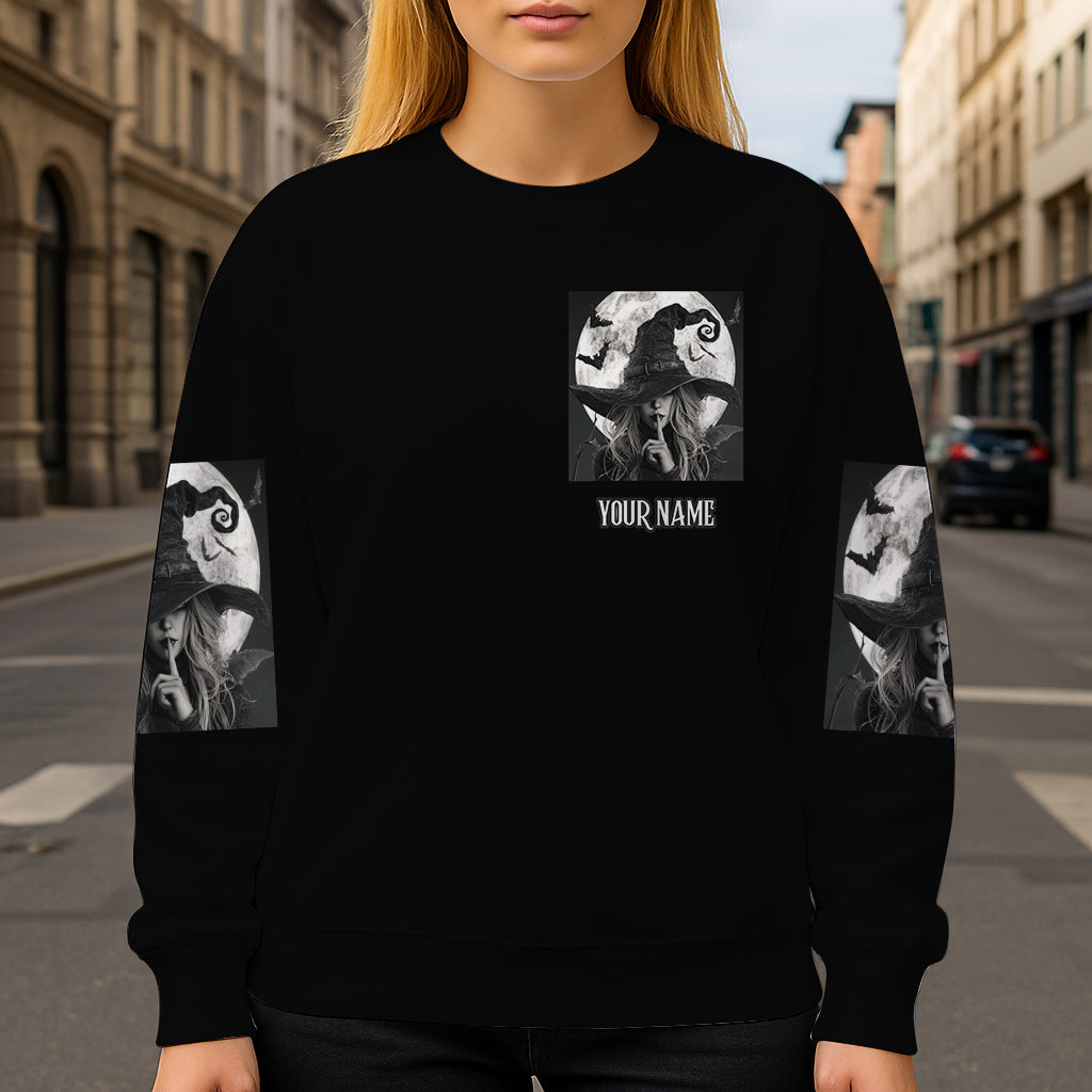 A Wee Bit Wicked - Personalized Witch All Over Shirt