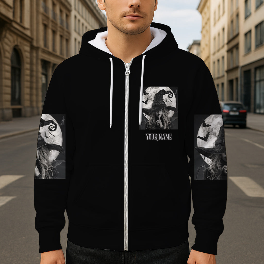 A Wee Bit Wicked - Personalized Witch All Over Shirt