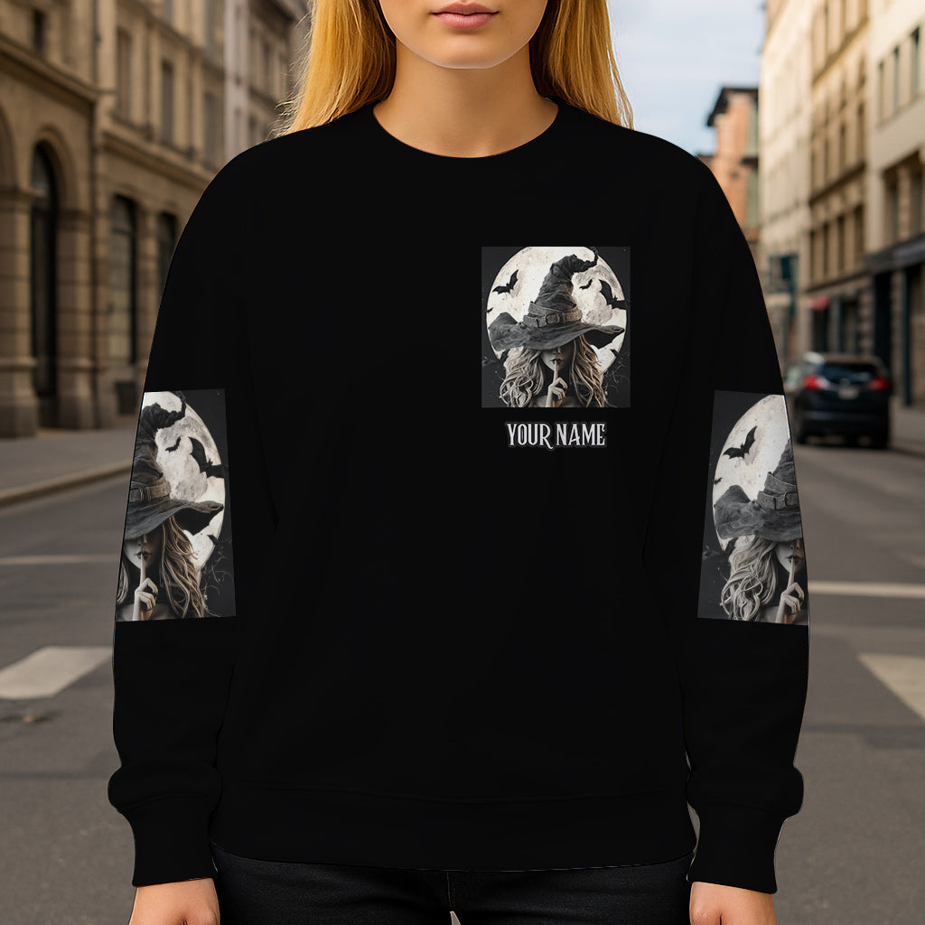 A Wee Bit Wicked - Personalized Witch All Over Shirt