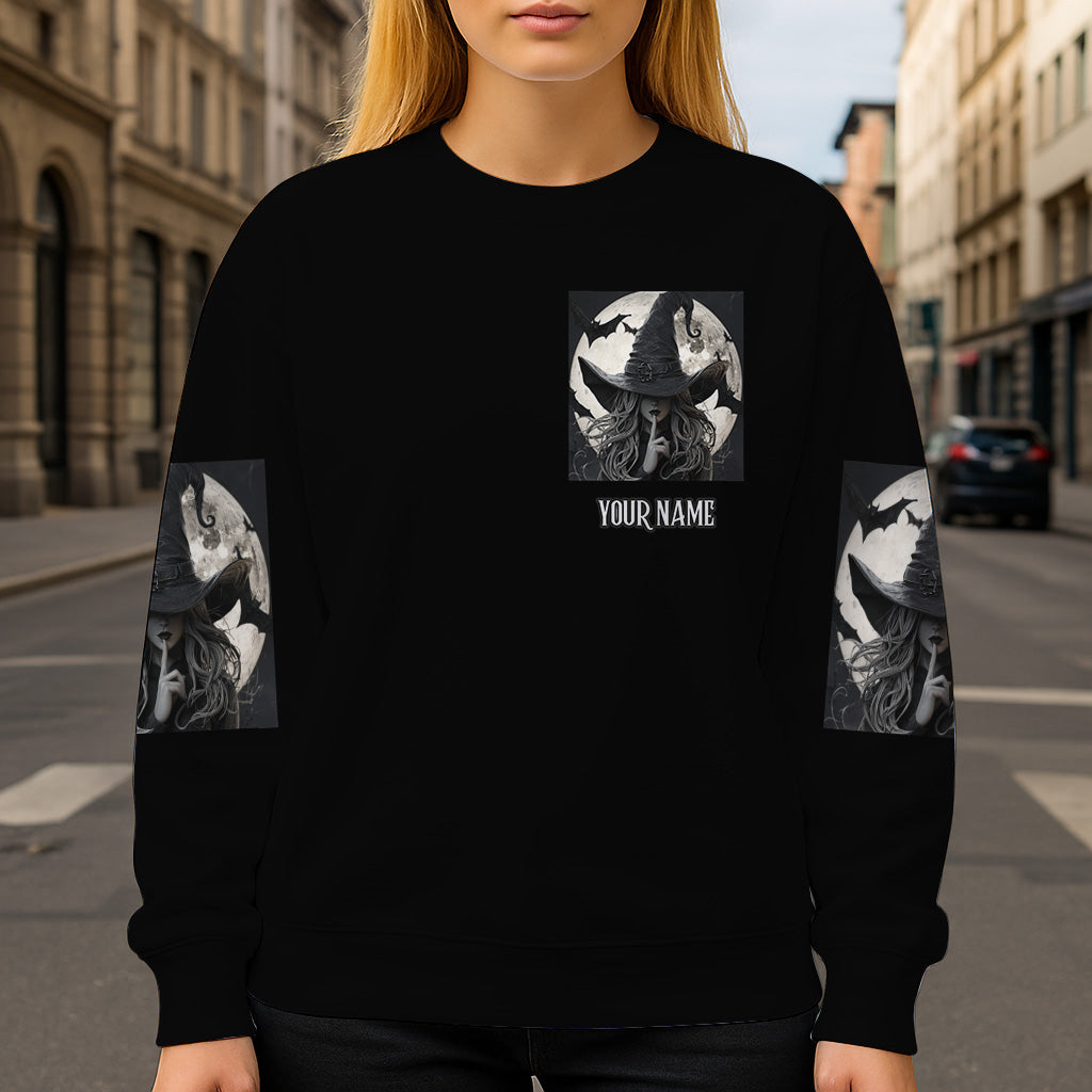 A Wee Bit Wicked - Personalized Witch All Over Shirt