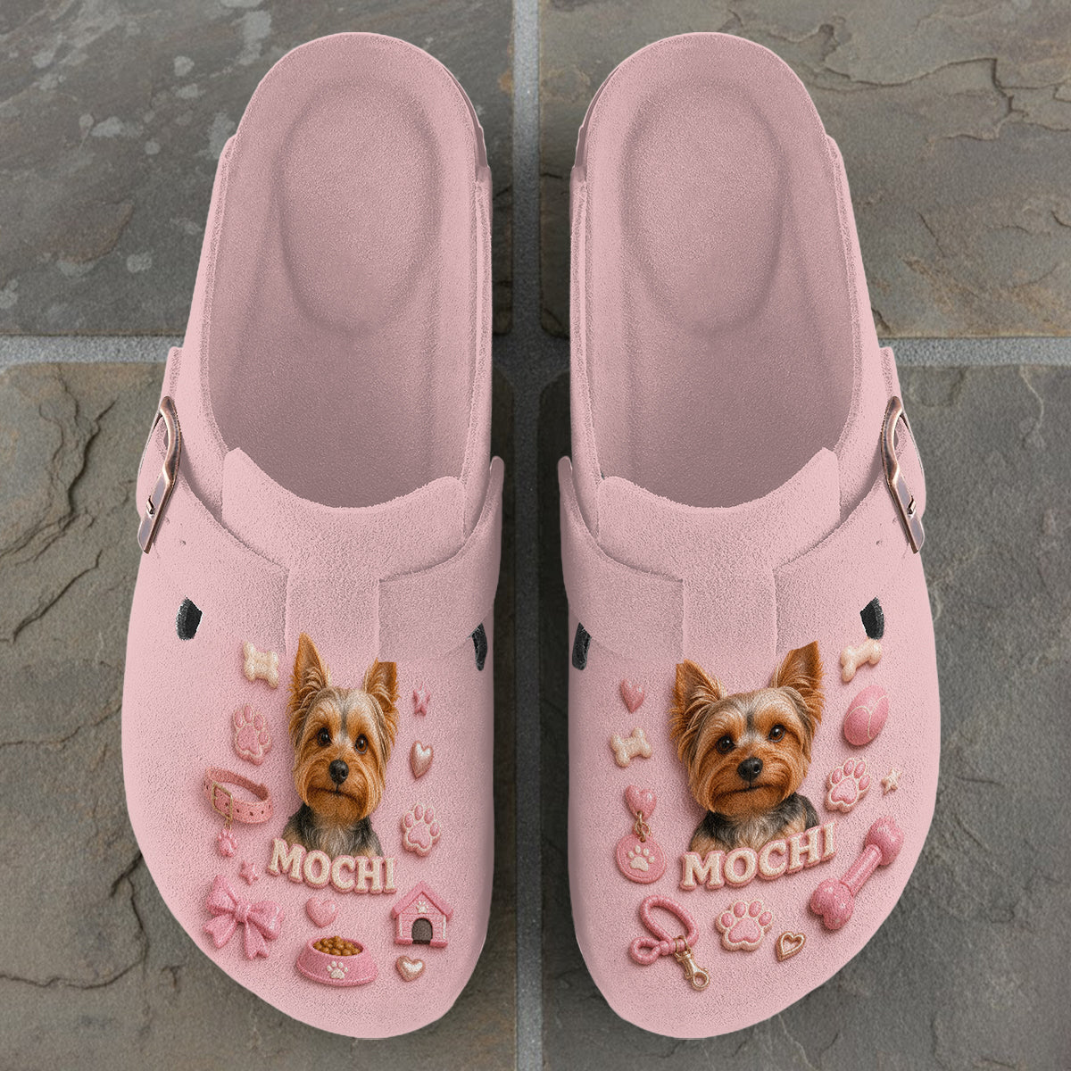 I Love My Dog - Personalized Dog Clogs With Arch Support
