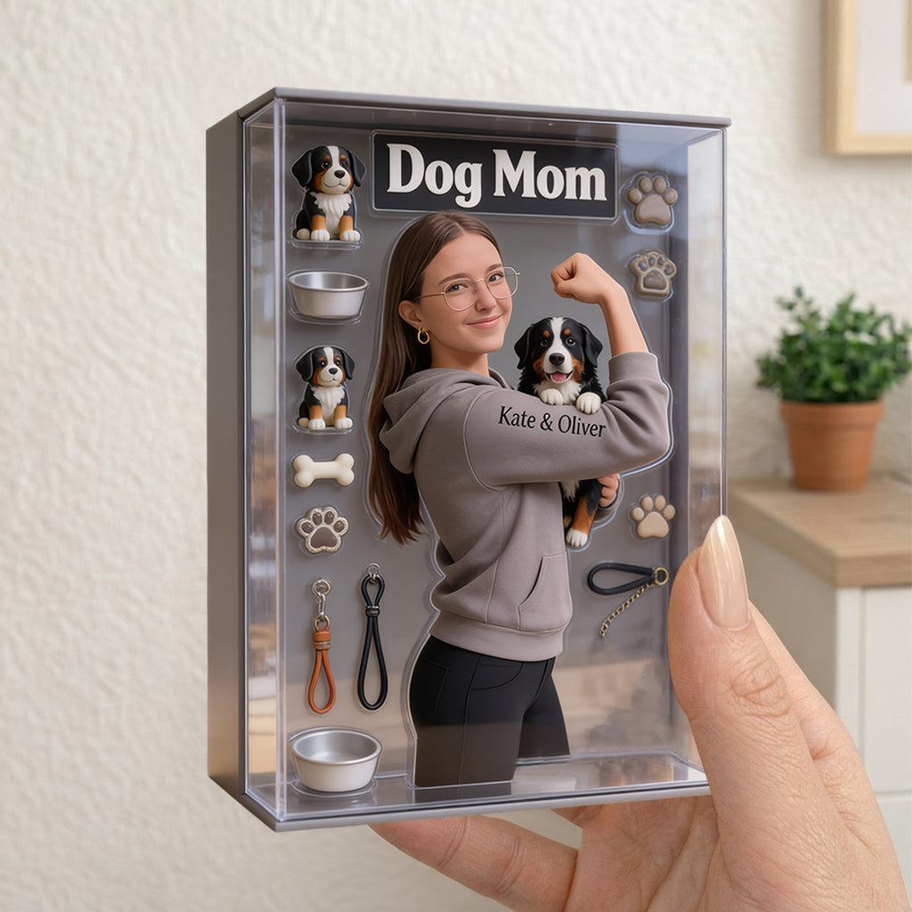 Dog Mom Dog Dad - Personalized Dog Acrylic Display Box