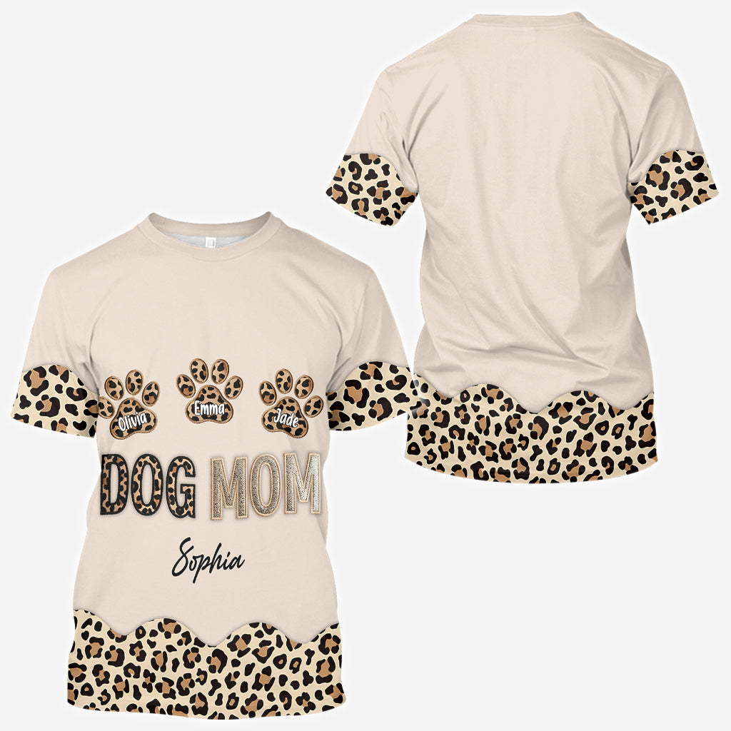 Dog Mom - Personalized Dog All Over Shirt