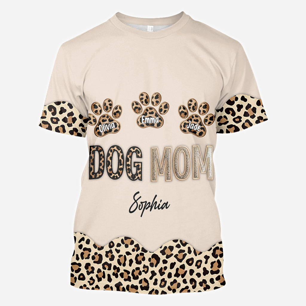 Dog Mom - Personalized Dog All Over Shirt