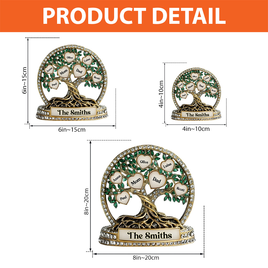 Family Tree - Personalized Family Custom Shaped Acrylic Plaque