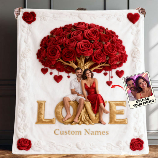 You And Me - Personalized Couple Blanket