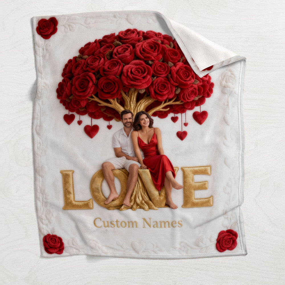 You And Me - Personalized Couple Blanket
