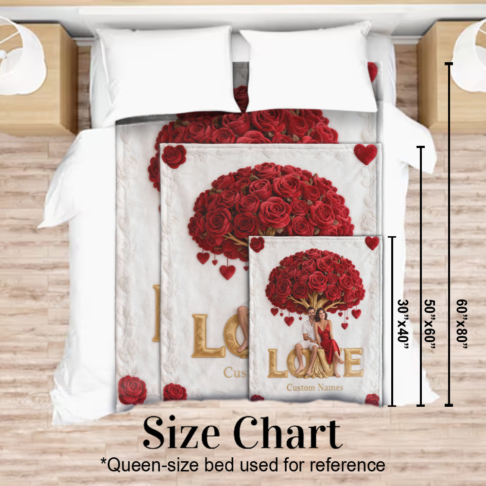 You And Me - Personalized Couple Blanket