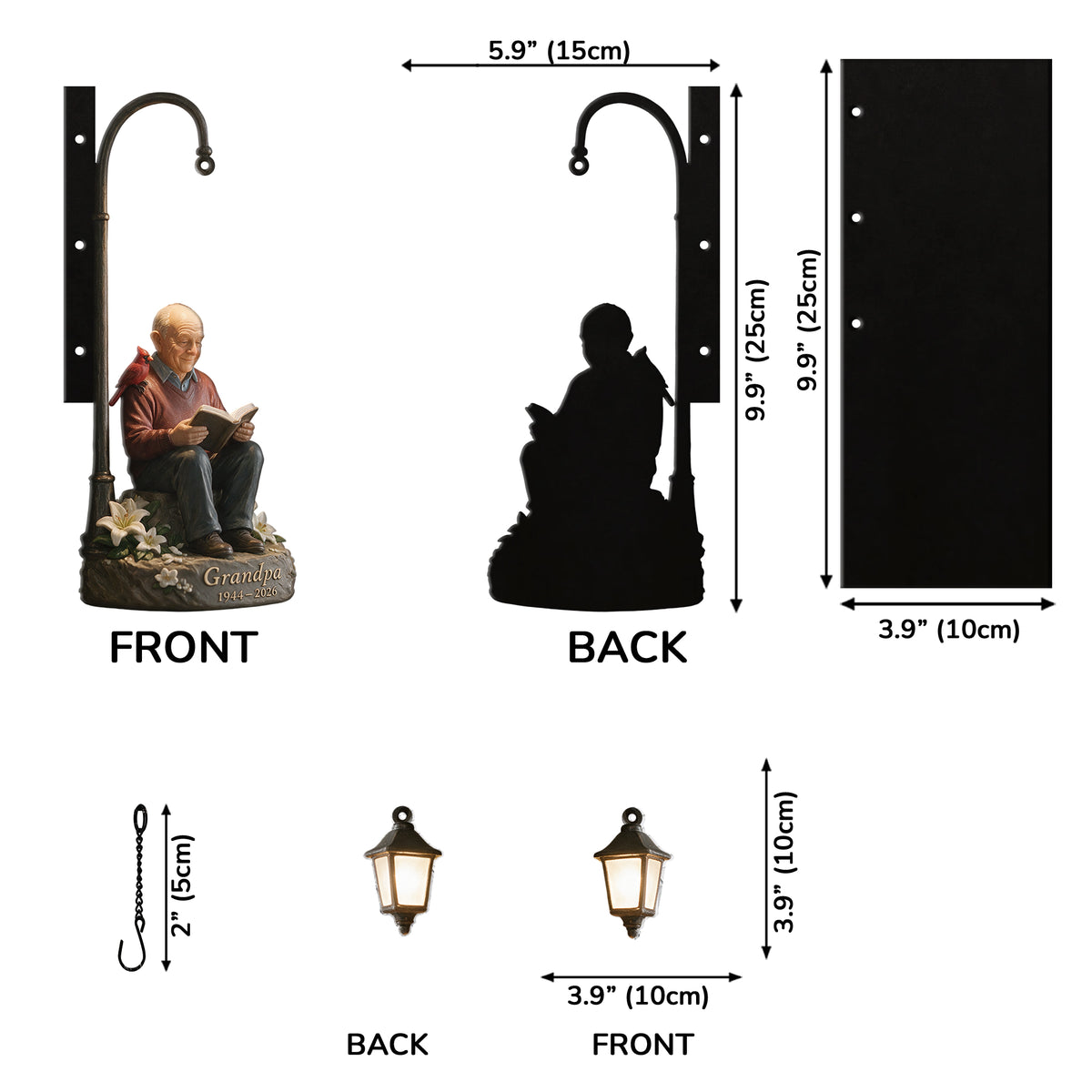 I'm Always With You - Personalized Memorial Bookshelf Lamp