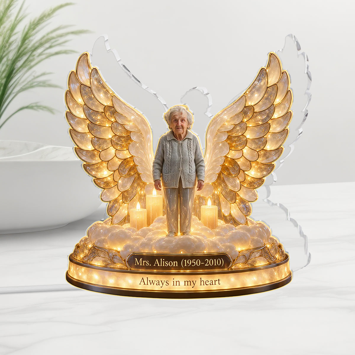 Personalized Memorial Gift, A Beautiful Keepsake to Honor a Loved One - Personalized Memorial Acrylic LED Night Light