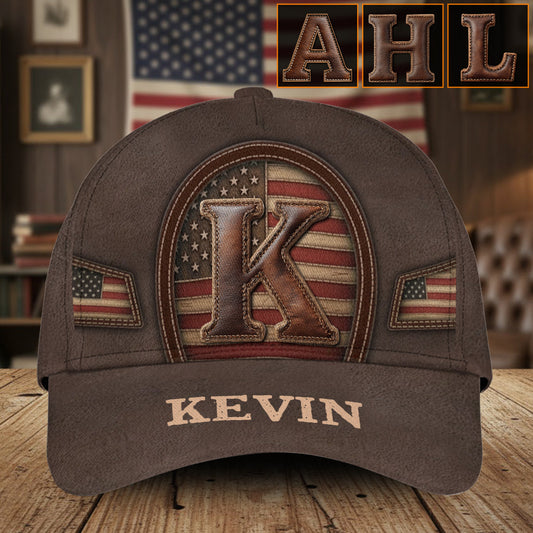 Initial Gift For Him, Husband, Dad... - Personalized Classic Cap