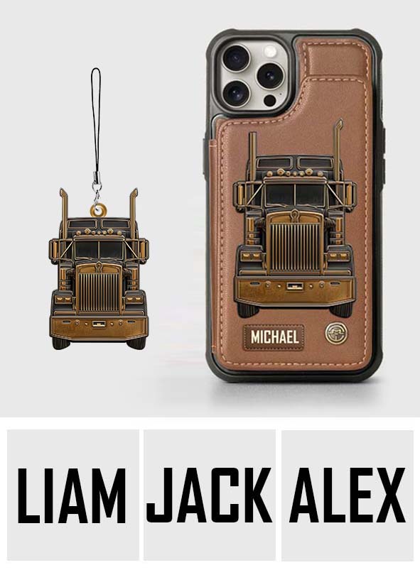 Truck Driver - Personalized Trucker Wallet Phone Case