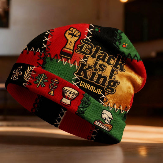 Black History Month - Personalized African American Beanie Hat