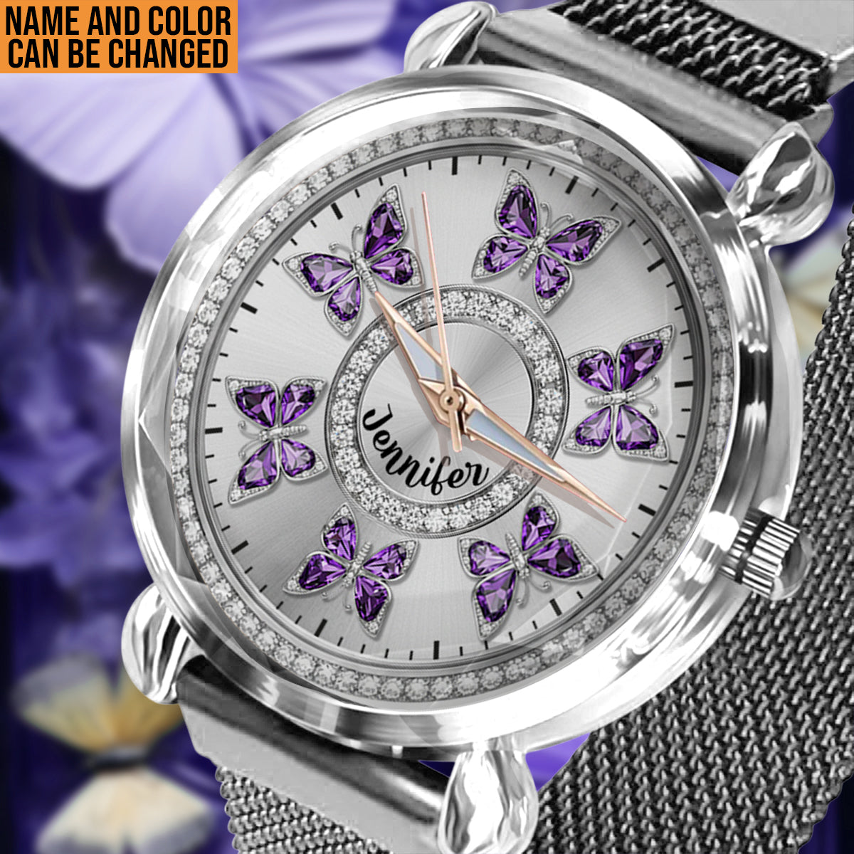 Love Butterflies - Personalized Butterfly Women Hand Watch