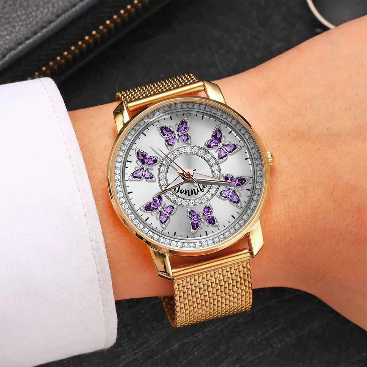 Love Butterflies - Personalized Butterfly Women Hand Watch