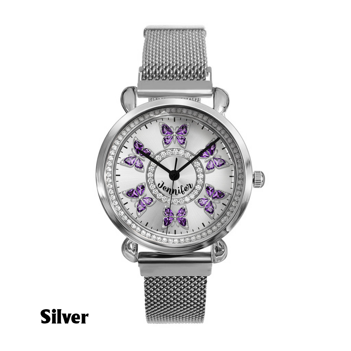 Love Butterflies - Personalized Butterfly Women Hand Watch