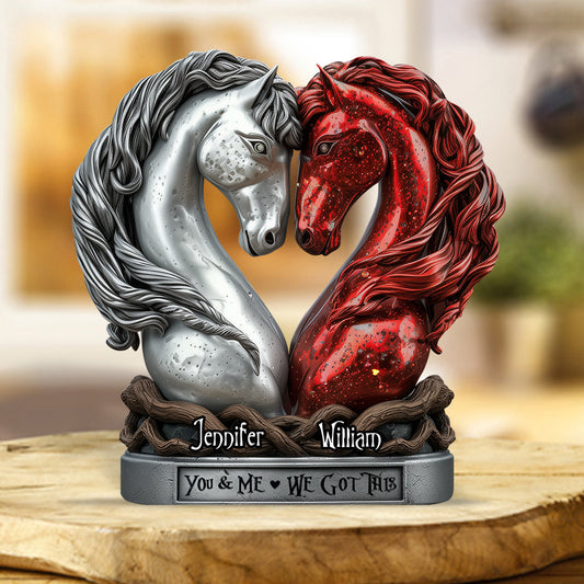 You & Me - Personalized Horse Custom Shaped Acrylic Plaque