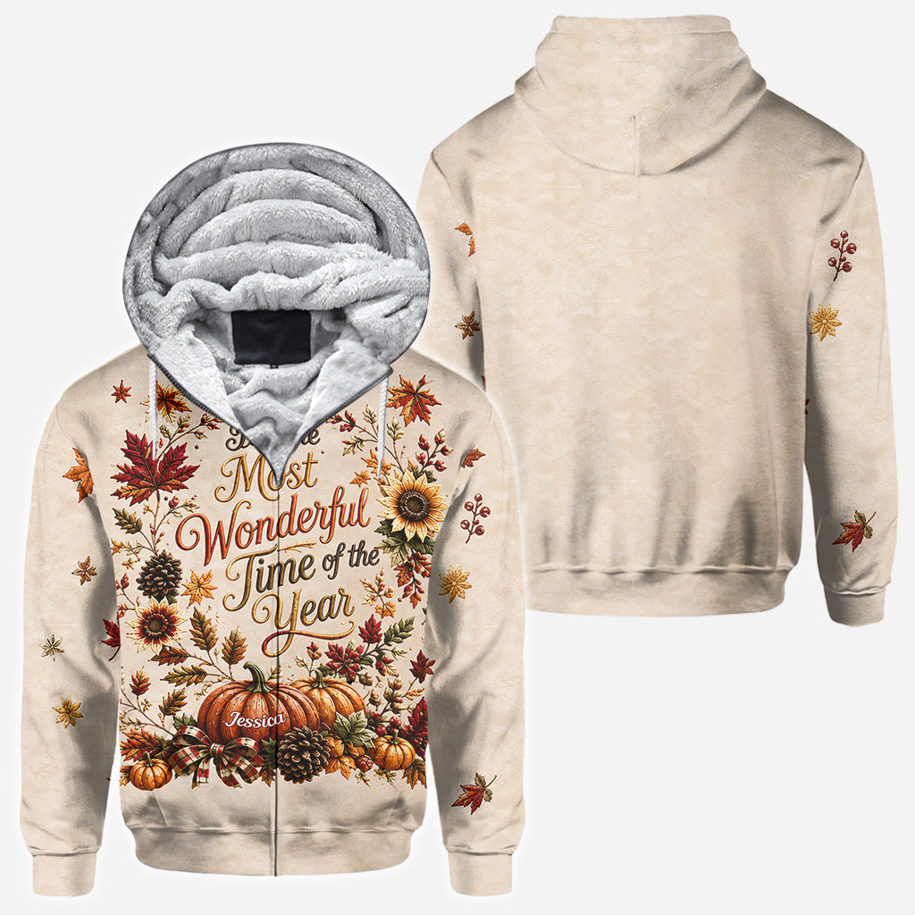It's the Most Wonderful Time of the Year - Personalized Autumn All Over Shirt